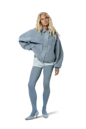 understated look Hypoallergenic Interior Martha Faux Suede Jacket in Blue