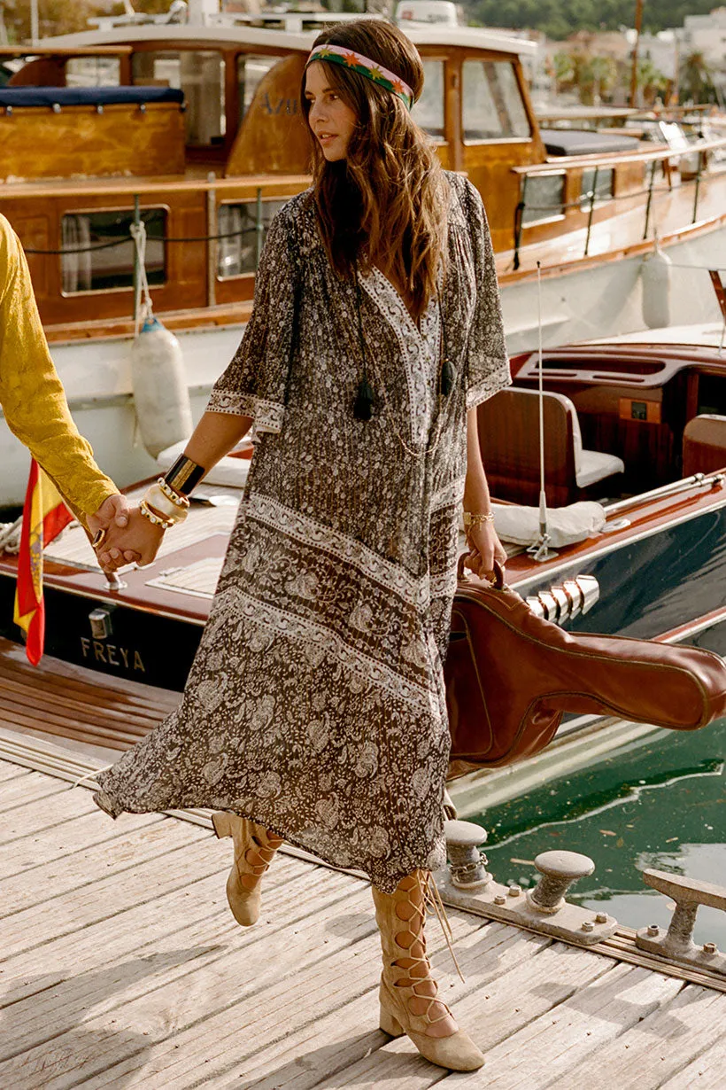 Active Outfit Cozy Tones Little Bird Flutter Maxi Dress