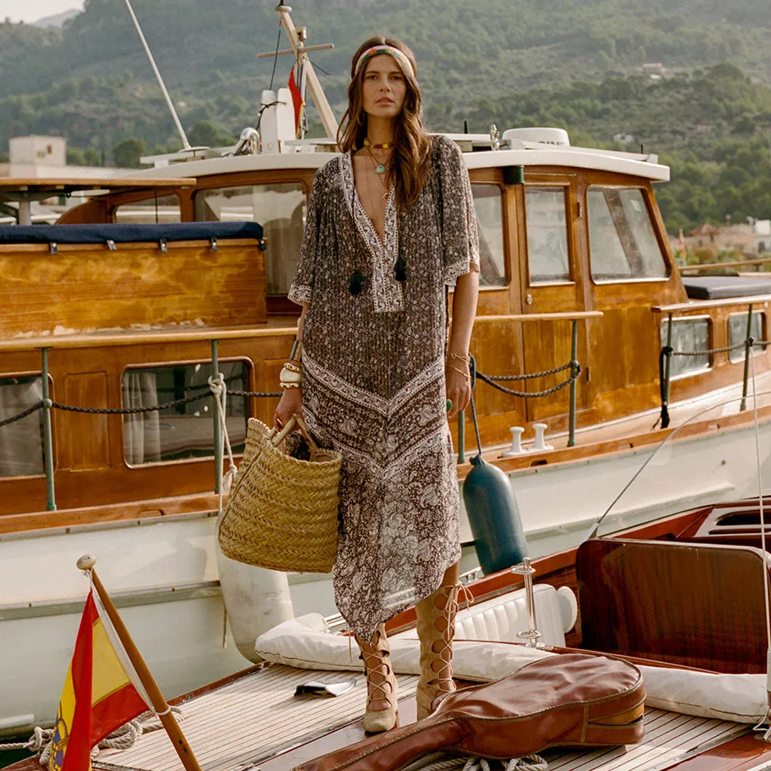 Perfect Length Little Bird Flutter Maxi Dress