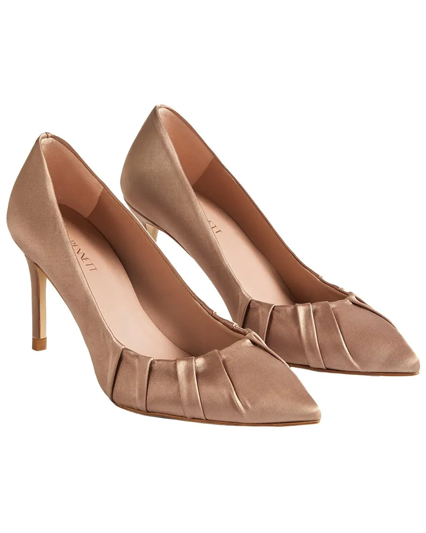 Brunch Look LK Bennett Florena Satin Closed Courts