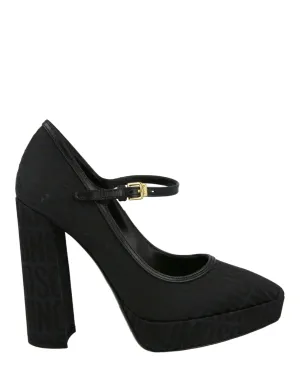 Logo Jacquard Mary Jane Pumps Season Favorite Traction Outsole