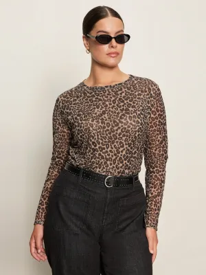 Street Style Trend Tagless Comfort Long Sleeve Perfect Mesh Tee French Kitty Extended Sizing