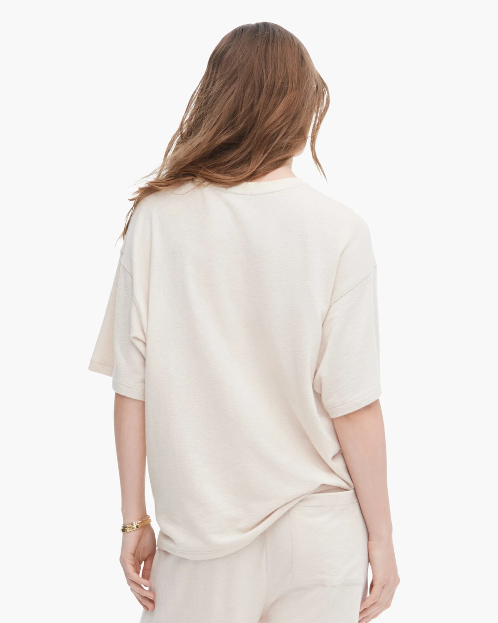 Loop Front Jersey Oversized Pocket Tee - Faded Dune Sports Apparel