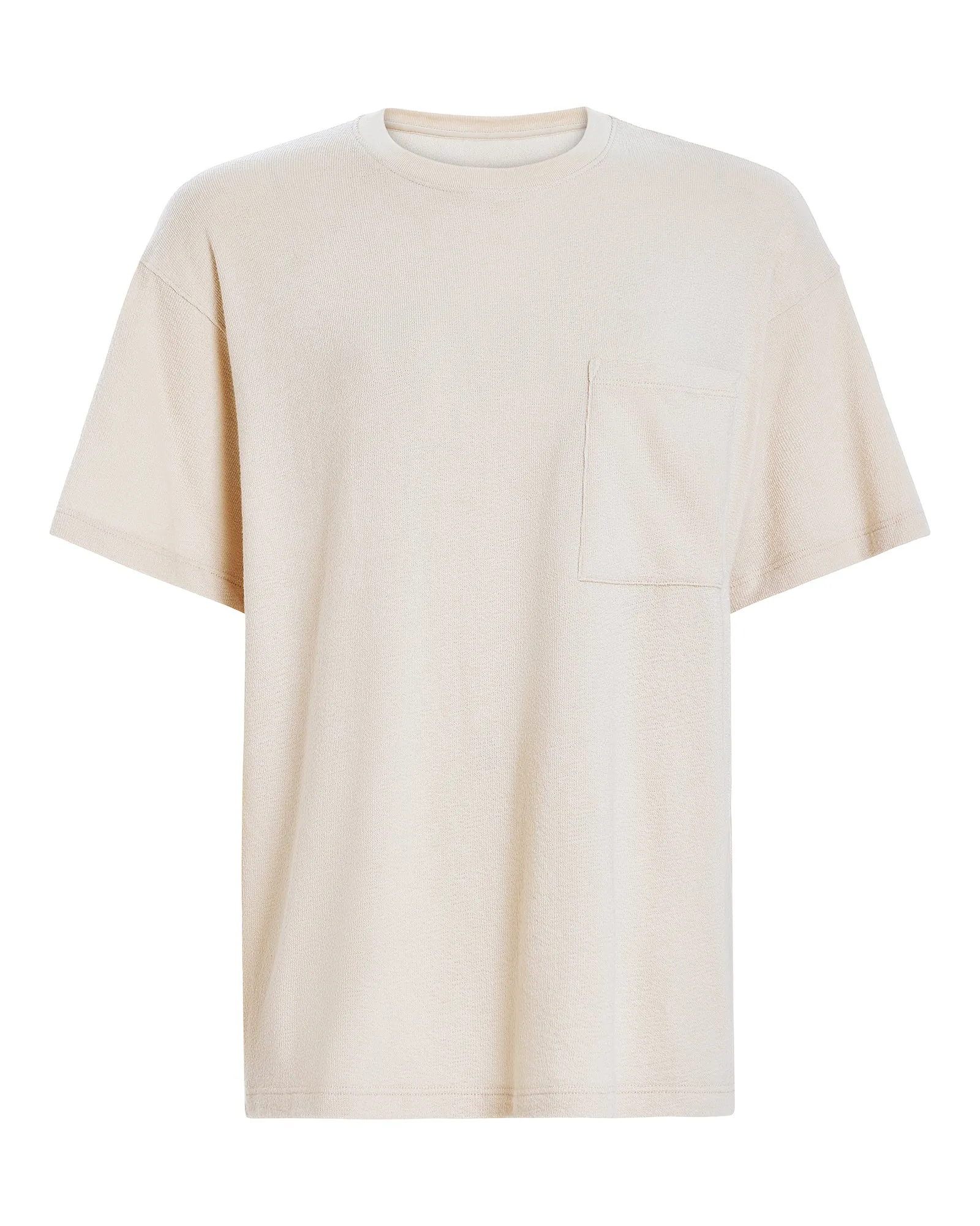 Loop Front Jersey Oversized Pocket Tee - Faded Dune Vintage authenticity