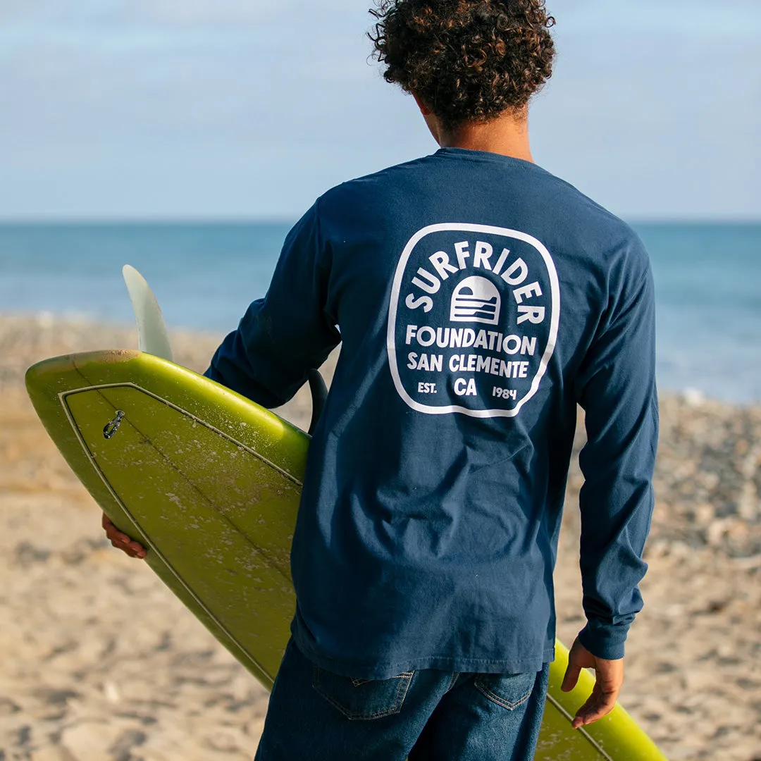 Retro Badge Long Sleeve Tee Comfy and Versatile Soft Fit Wear