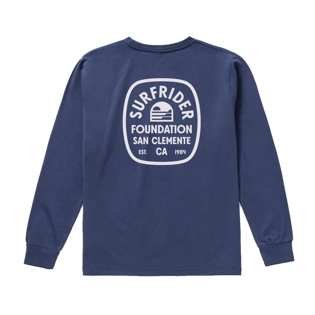 Bold Design Organic Cotton Blend Retro Badge Long Sleeve Tee