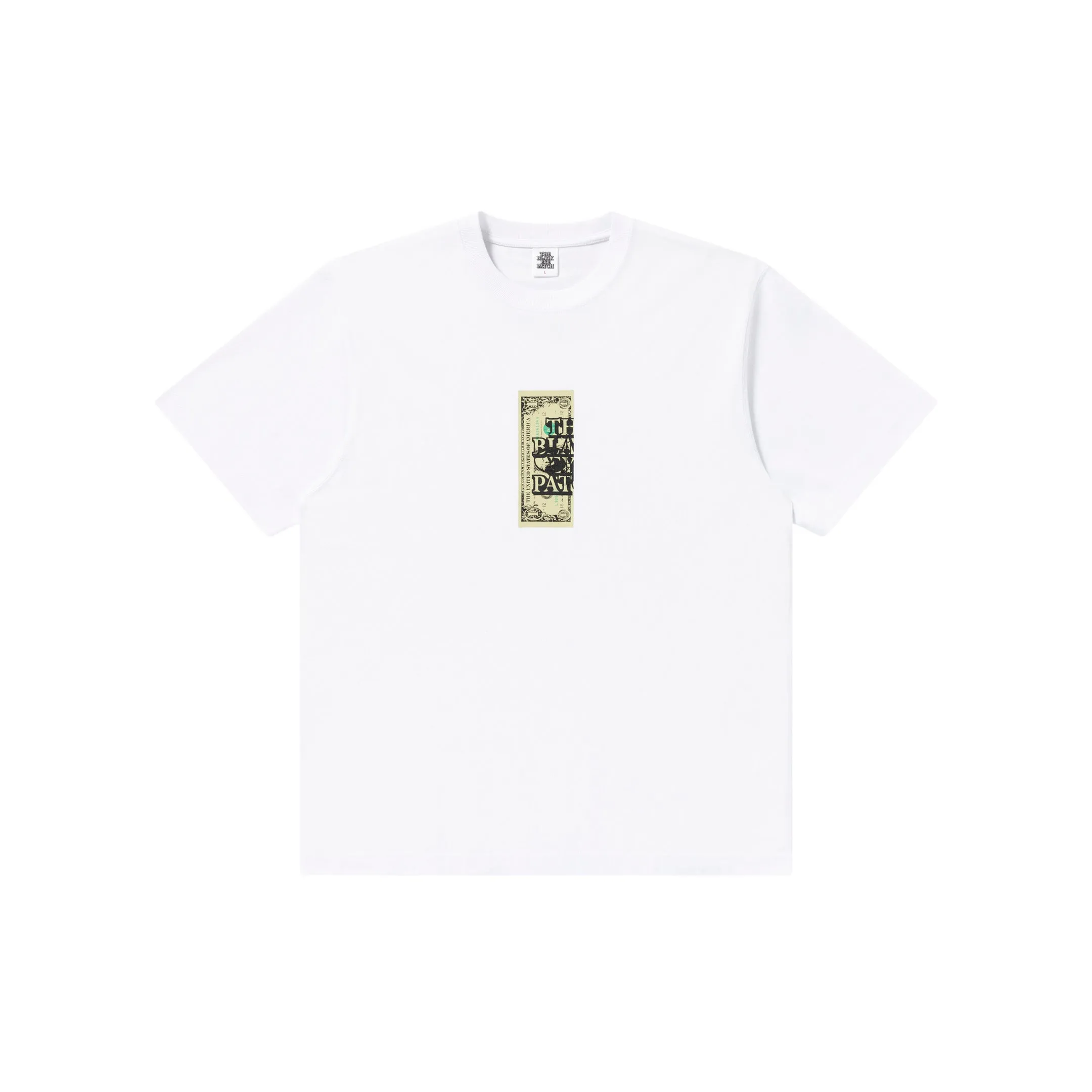 skinny but not tight OG DOLLAR BILL TEE WHITE