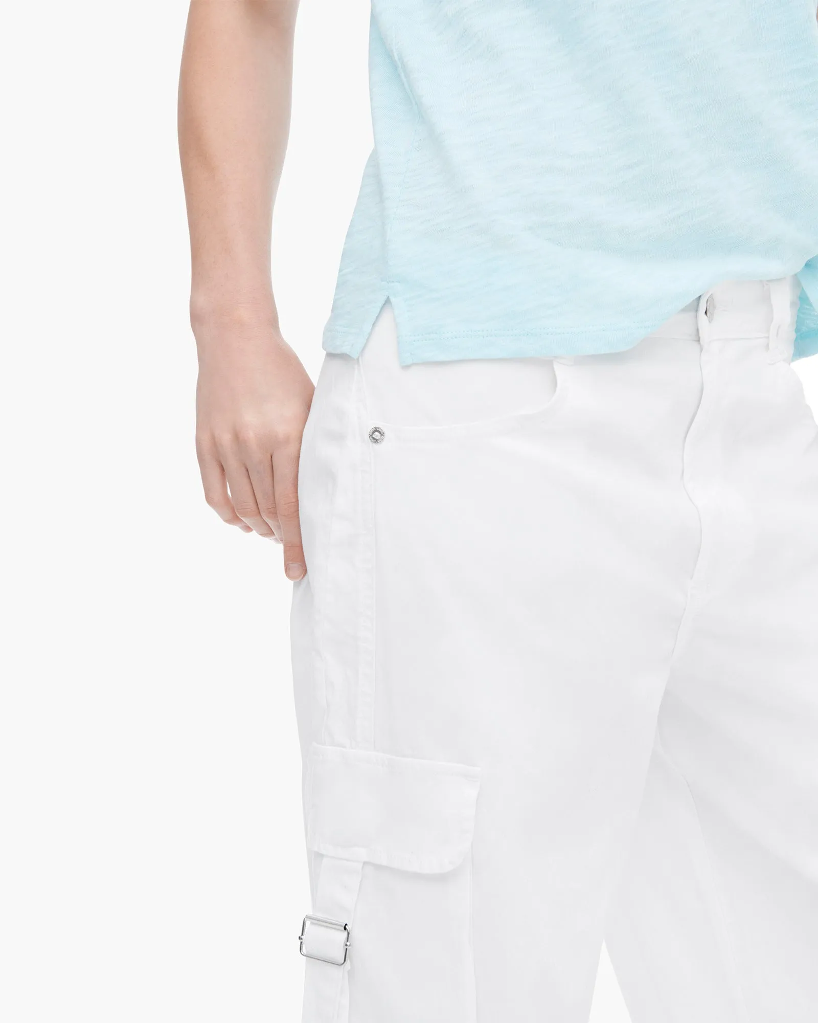 Comfy All-Day Urban Comfort Slub Jersey Schoolboy Short Sleeve Crew Neck Tee - Ocean Blue