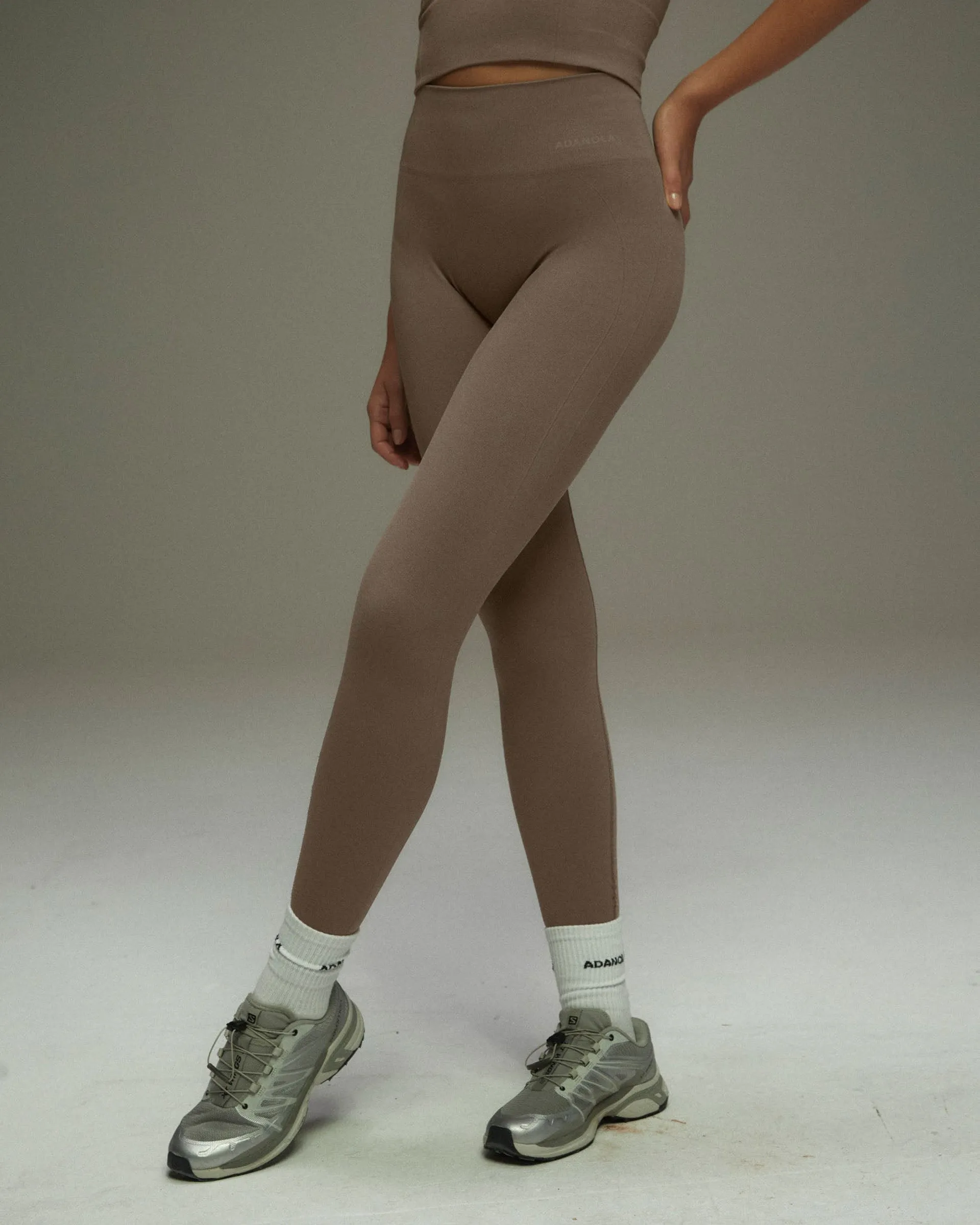 Seamless Leggings - Cocoa Brown Active Lifestyle