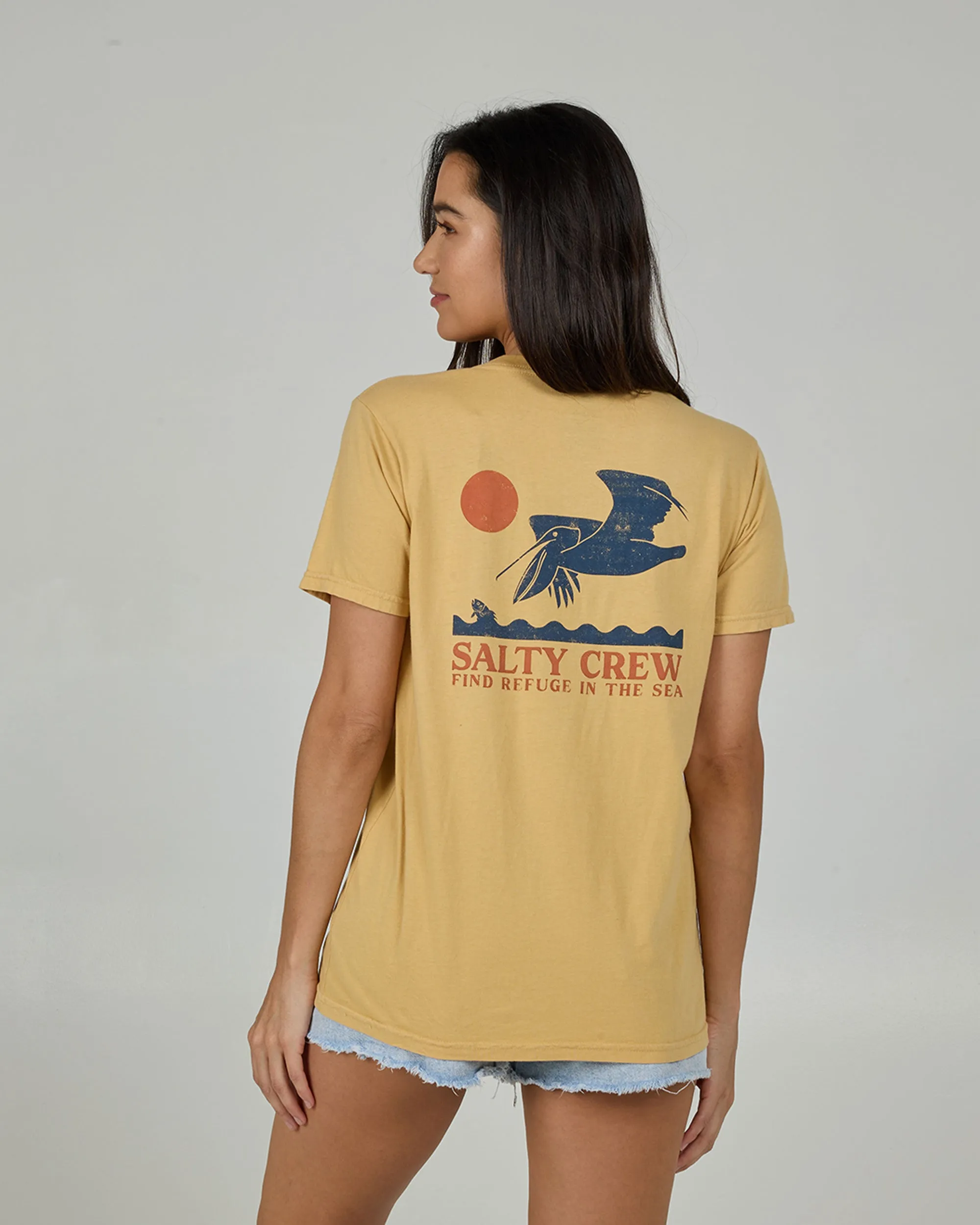 Lunch Time B.f Tee - Dusty Gold right size