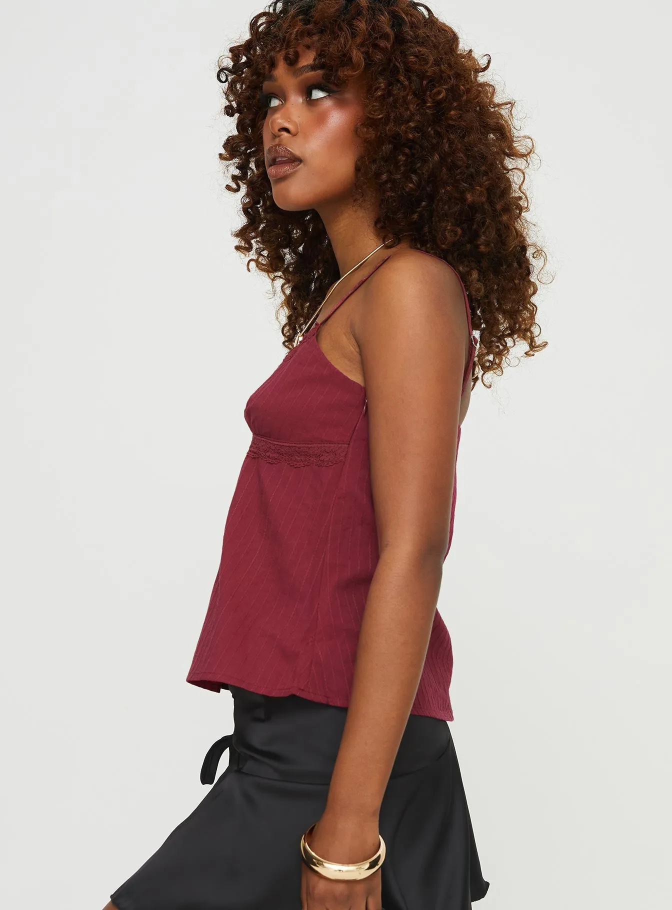 Fitness Apparel Lunya Top Burgundy