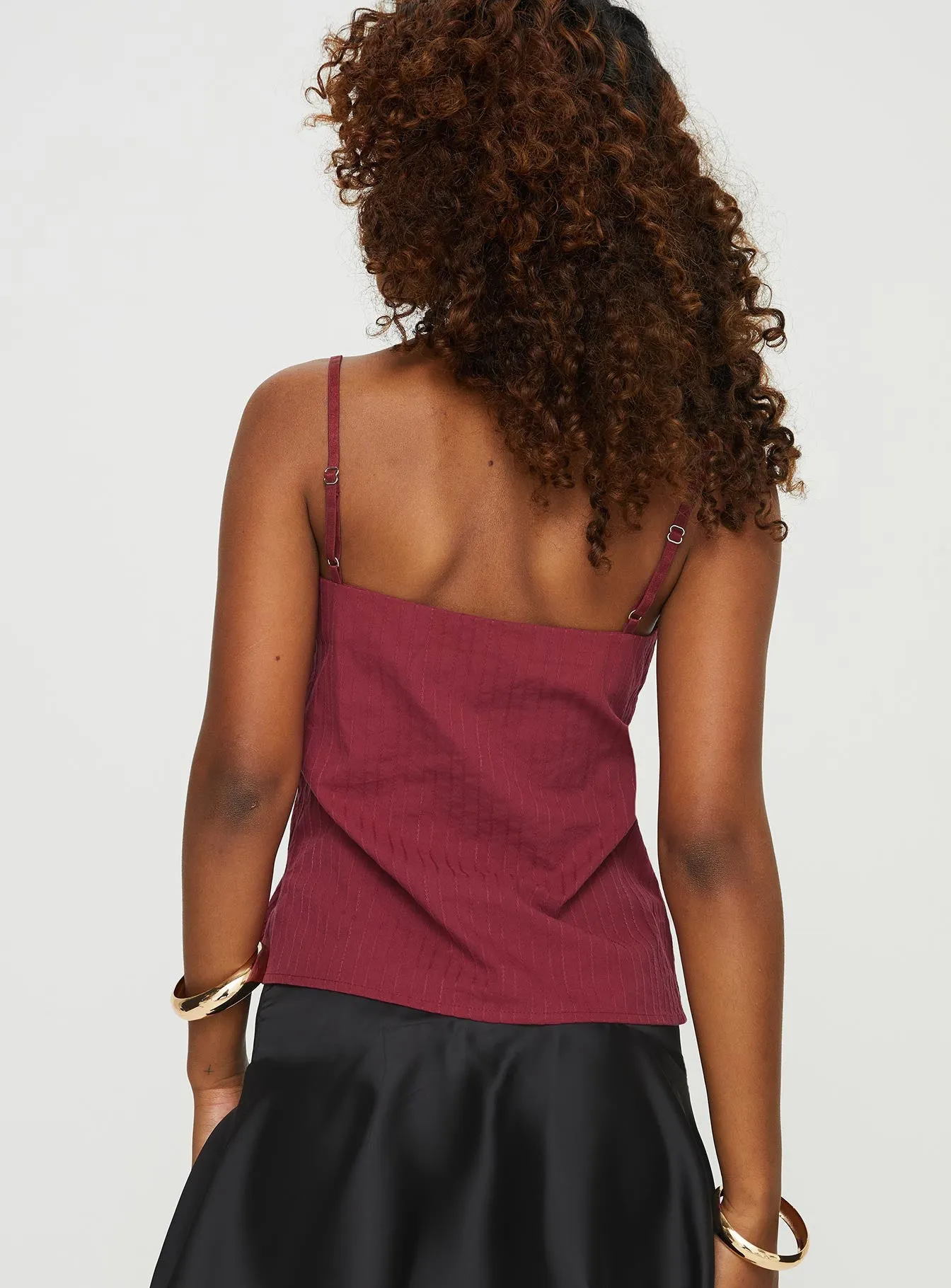 Industrial - strength Lunya Top Burgundy