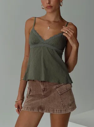 elderly users Modern Lunya Top Green