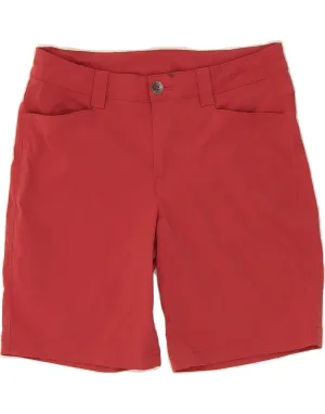 EDDIE BAUER Womens Casual Shorts US 4 Small W27 Red Nylon Anti Pilling Surface