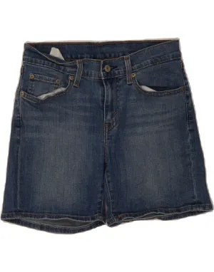 LEVI'S Womens Denim Shorts W28 Medium  Blue Cotton High-End Fashion Athleisure Wear