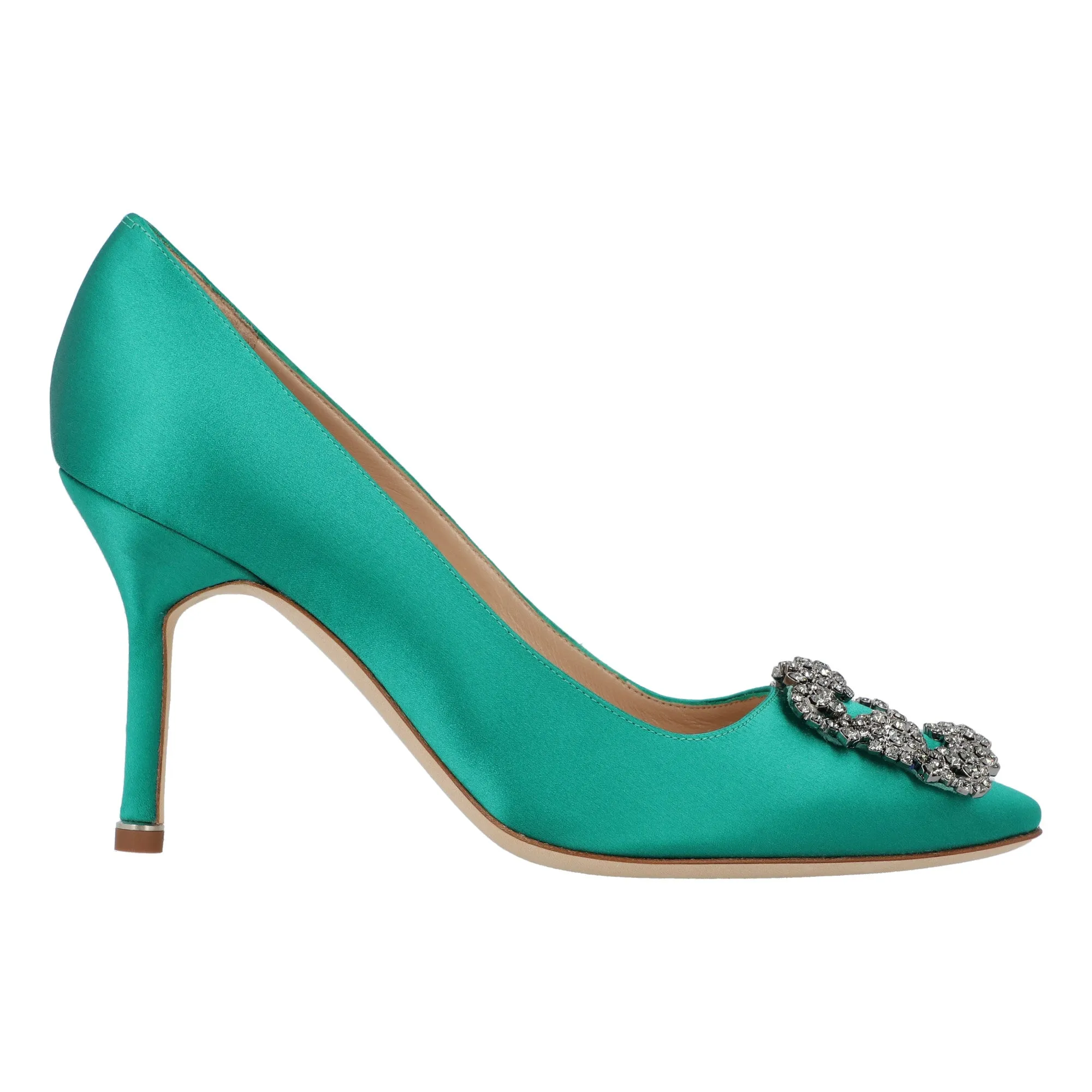 Manolo Blahnik Hangisi 090 Pumps Green Street Attitude Casual Sandals