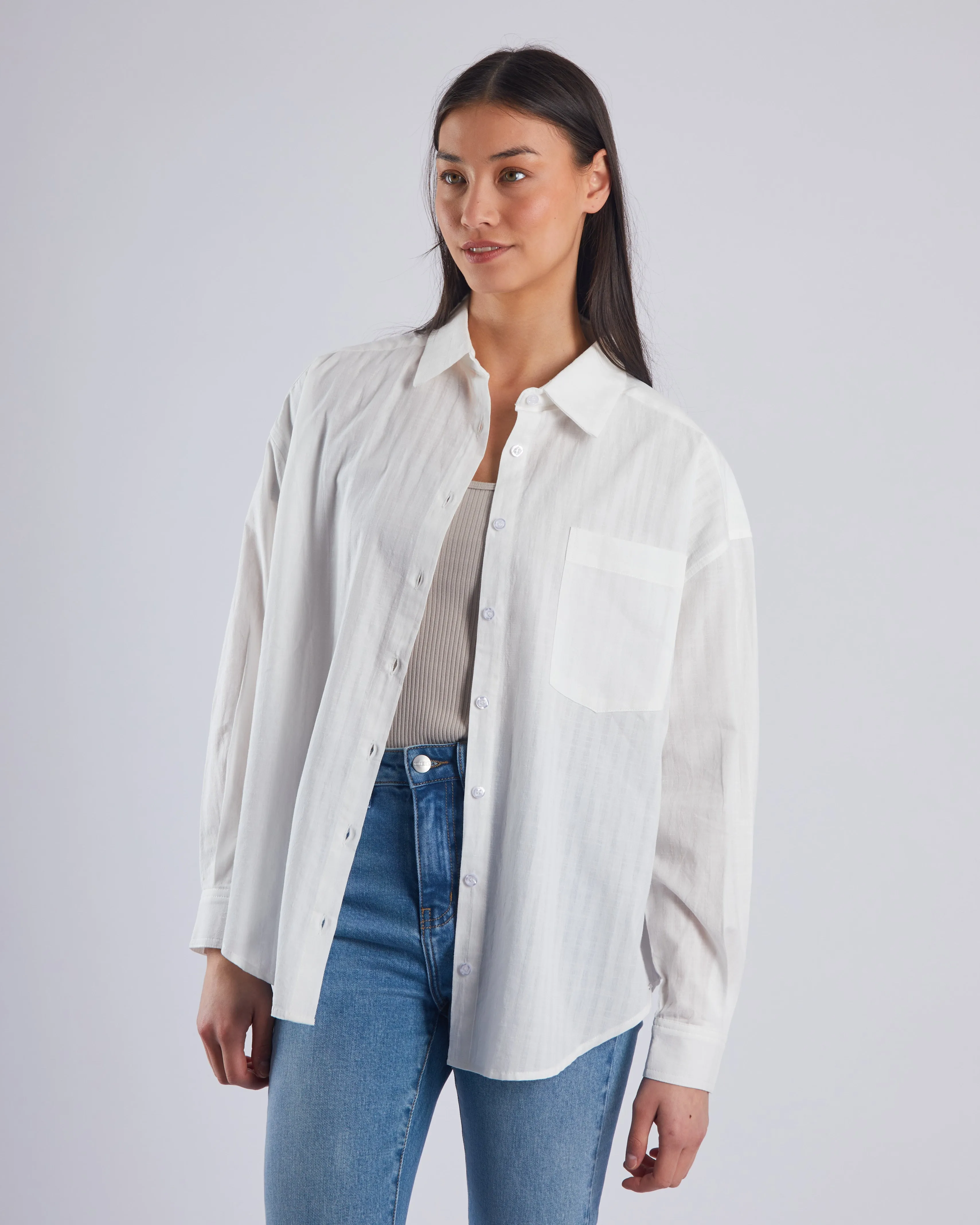 MoistureControl Fabric Reinforced Edges Marin Shirt Dove White