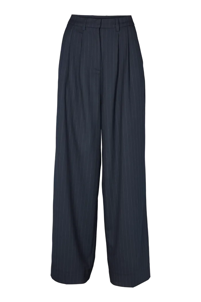 Marjorie Pants - Navy Soft Wear Easy Fit Design
