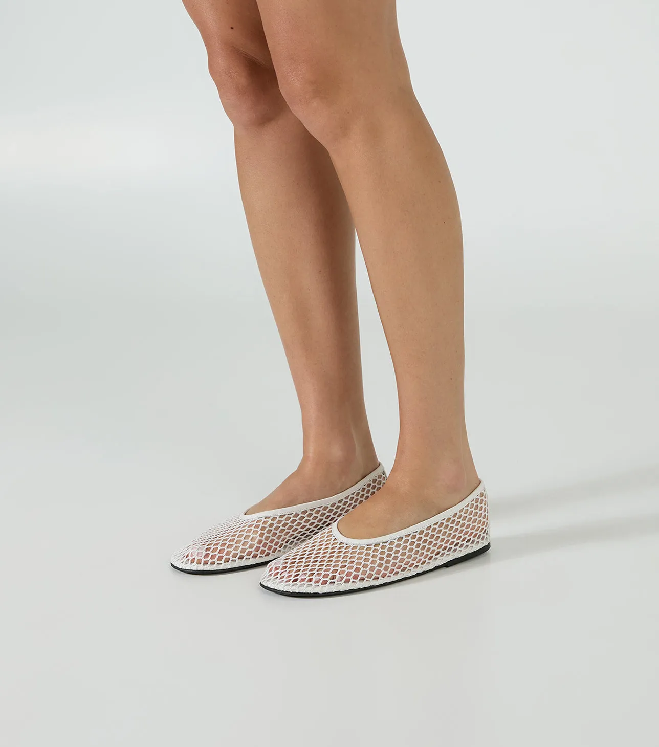 Mazey White Mesh Breathable Slip-Ons Boat ride