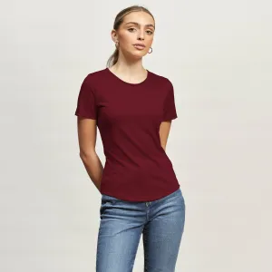 Embroidered Details Perfect Layer Wear Merino Crew Tee