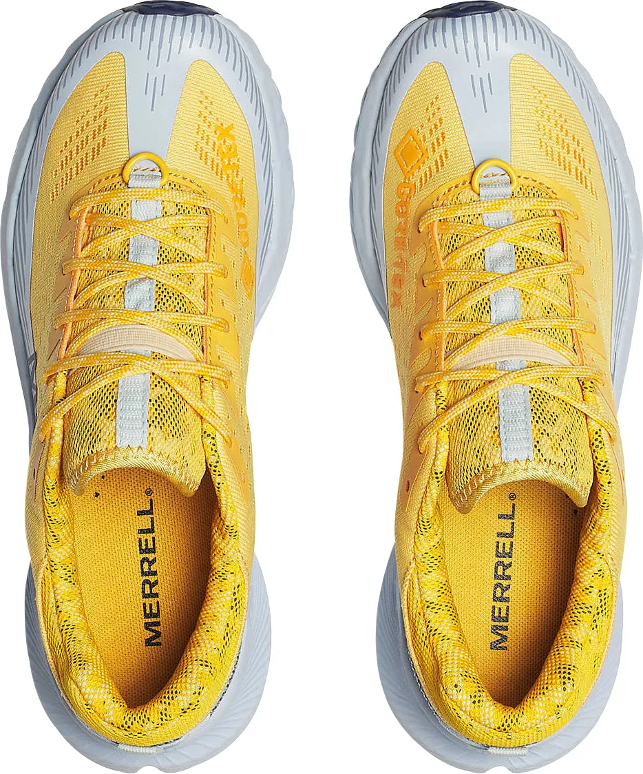 Merrell Agility Peak 5 Gore-Tex Womens Trail Running Shoes - Yellow Stability assistance no - toe - spring shoes