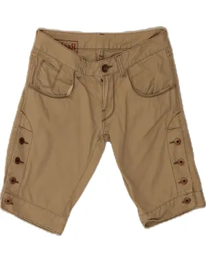 Bold Prints REPLAY Womens Bermuda Shorts W28 Medium Beige