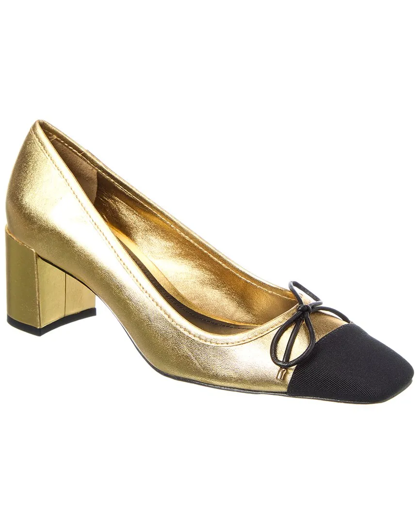 SCHUTZ Arissa Block Leather Pump Comfortable Day Pumps Gentle Finish