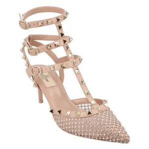 Foot Protection Valentino Rockstud Hill Pumps Multicolored
