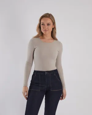 Britta Bodysuit Warm Stone Outdoor Jacket