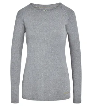 Fresh Comfort Style Fun and Relaxed Women's Tug-Free? Long Sleeve Crew