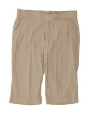 DOCKERS Womens Bermuda Shorts US 14 XL W34 Beige Cotton Classic Color decorative element