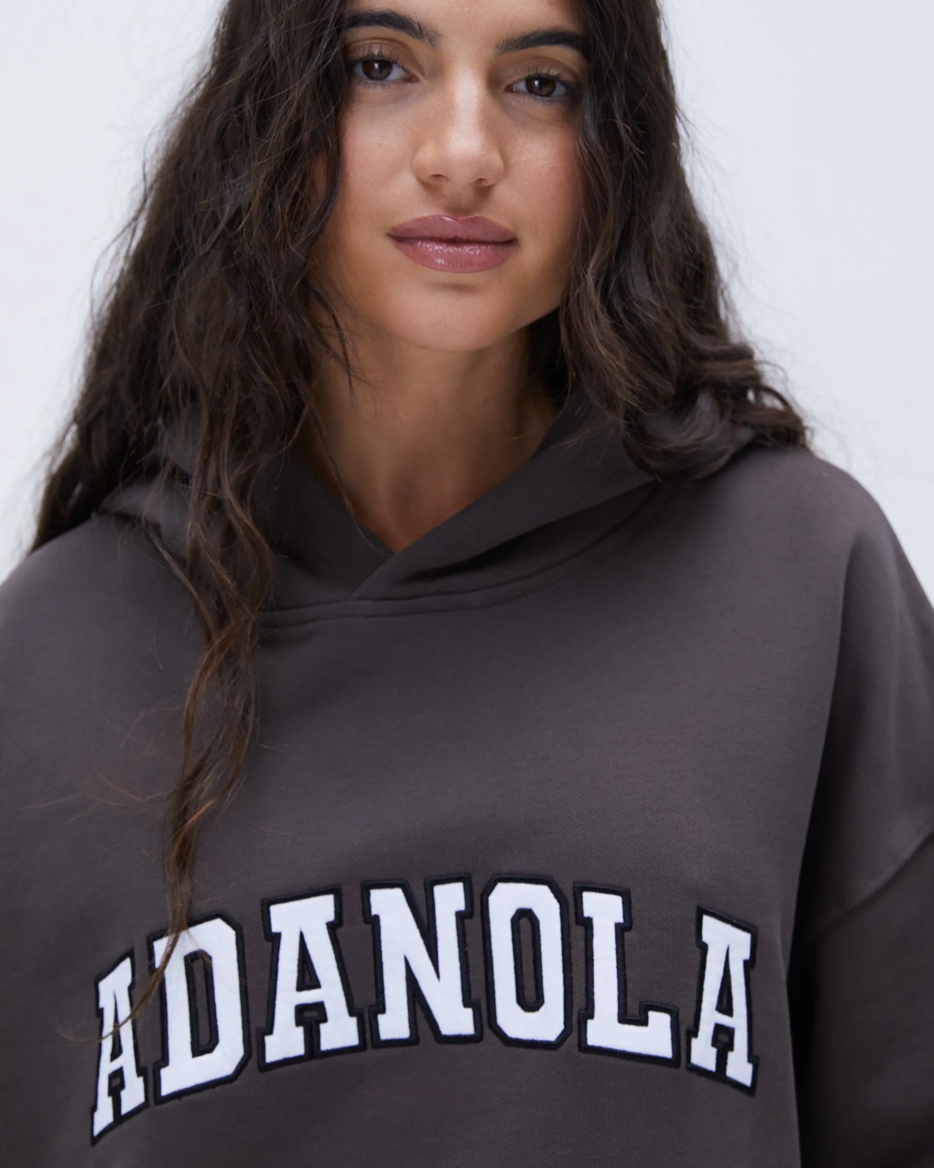 Varsity Oversized Hoodie - Coffee Bean school wear