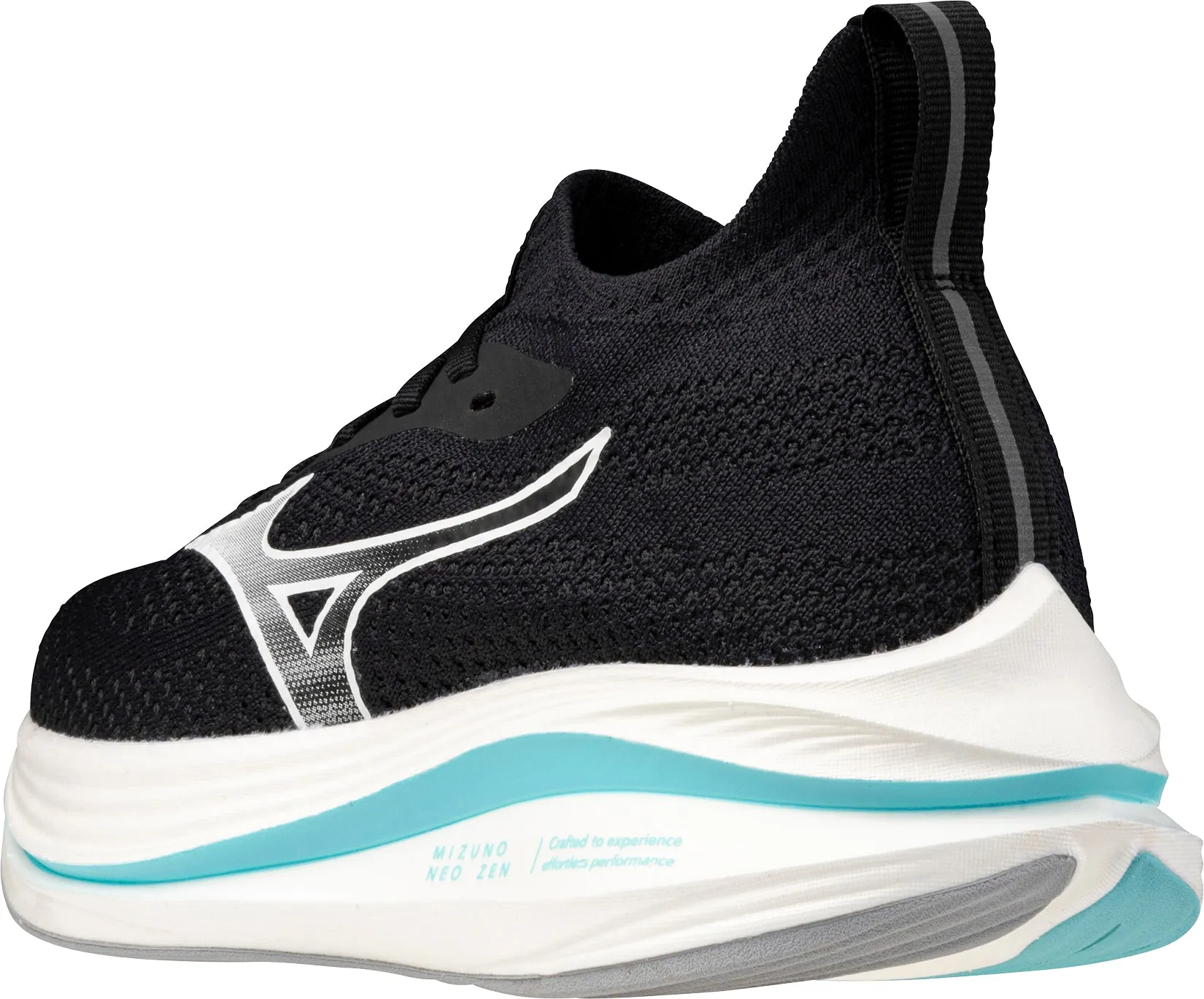 agility running shoe enhancement Seamless Toe Box Construction Mizuno Neo Zen Womens Running Shoes - Black