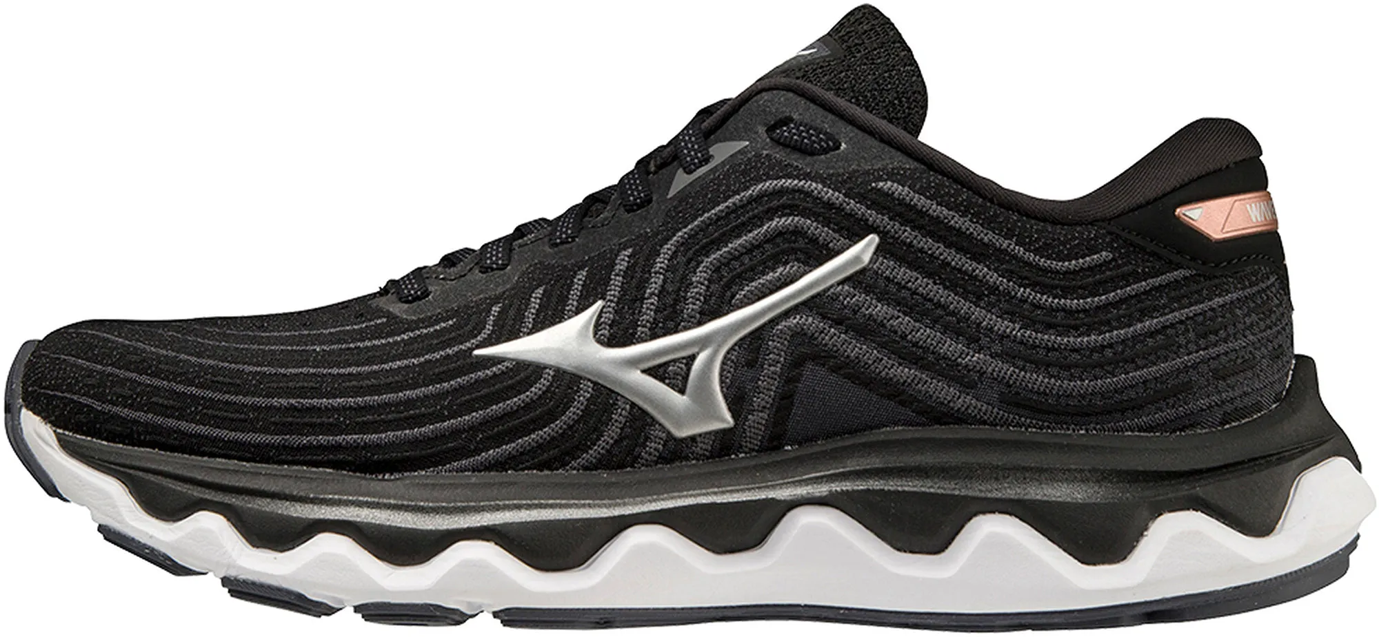 Mizuno Wave Horizon 6 Womens Running Shoes - Black Neutral Pronation Design