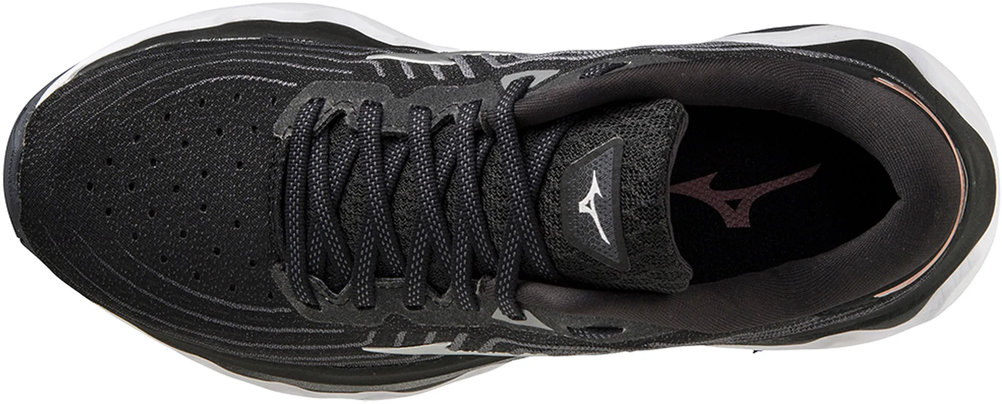 Limited Edition Molded Midsole Mizuno Wave Horizon 6 Womens Running Shoes - Black