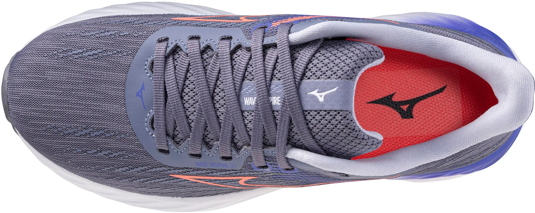 Mizuno Wave Inspire 21 Womens Running Shoes - Grey low - end shoes