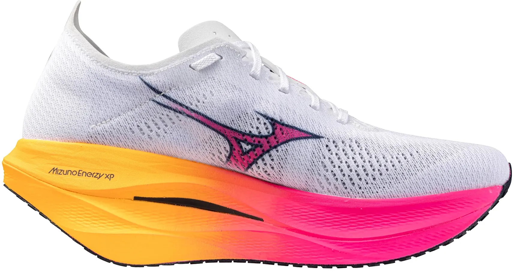 volleyball - compatible running shoes Flexible Tread Design Mizuno Wave Rebellion Pro 3 Running Shoes - White