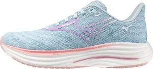 Mizuno Wave Rider 29 Womens Running Shoes - Blue Foot Arch Support post - run stretch