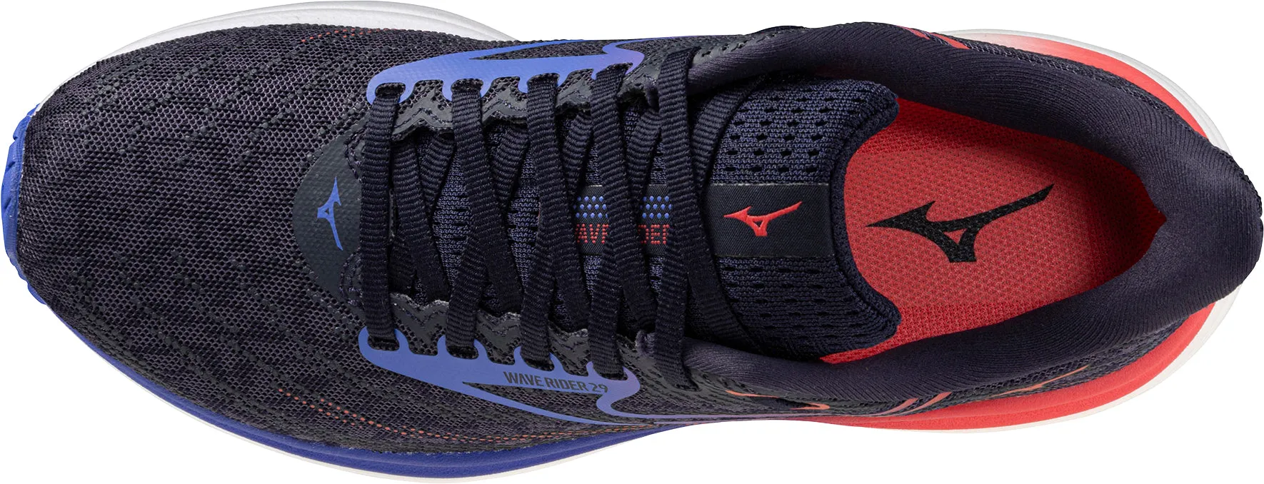 Mizuno Wave Rider 29 Womens Running Shoes - Grey short - distance use parkour shoes