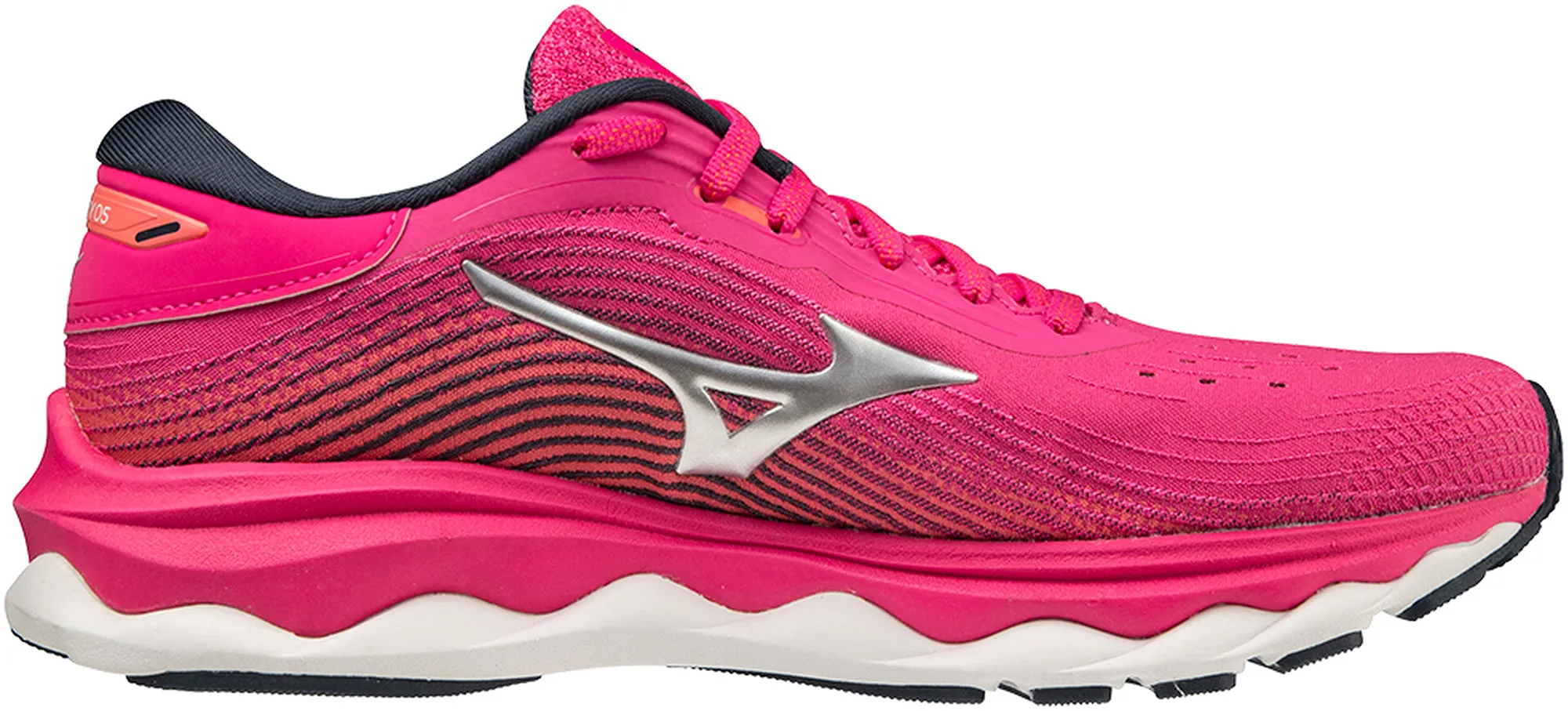 confident - running lake shoes Mizuno Wave Sky 5 Womens Running Shoes - Pink