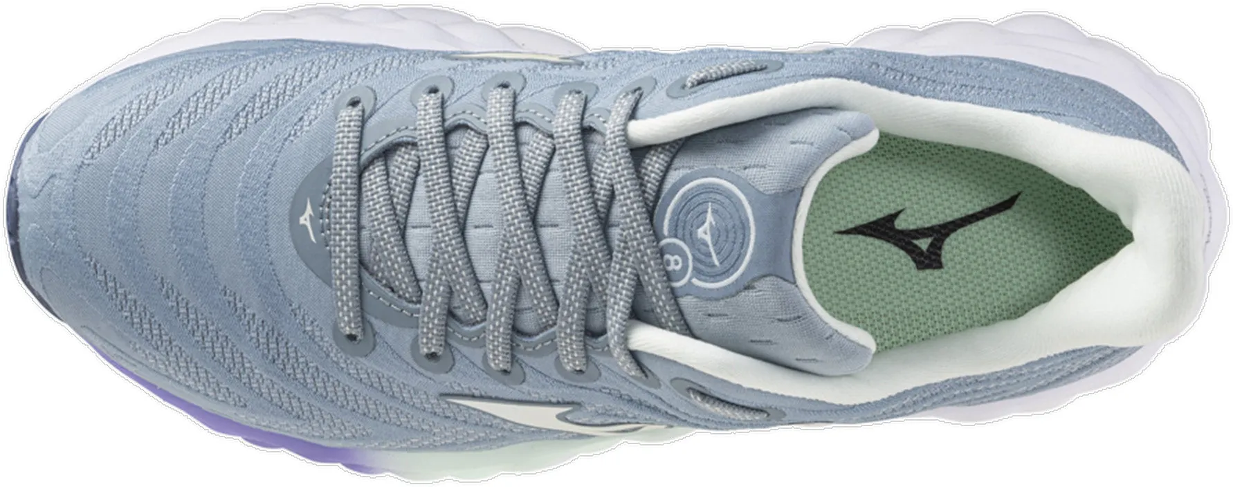 stability enhancement Mizuno Wave Sky 8 Womens Running Shoes - Grey