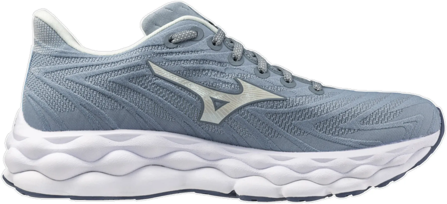 Mizuno Wave Sky 8 Womens Running Shoes - Grey Compression Resistant Foam