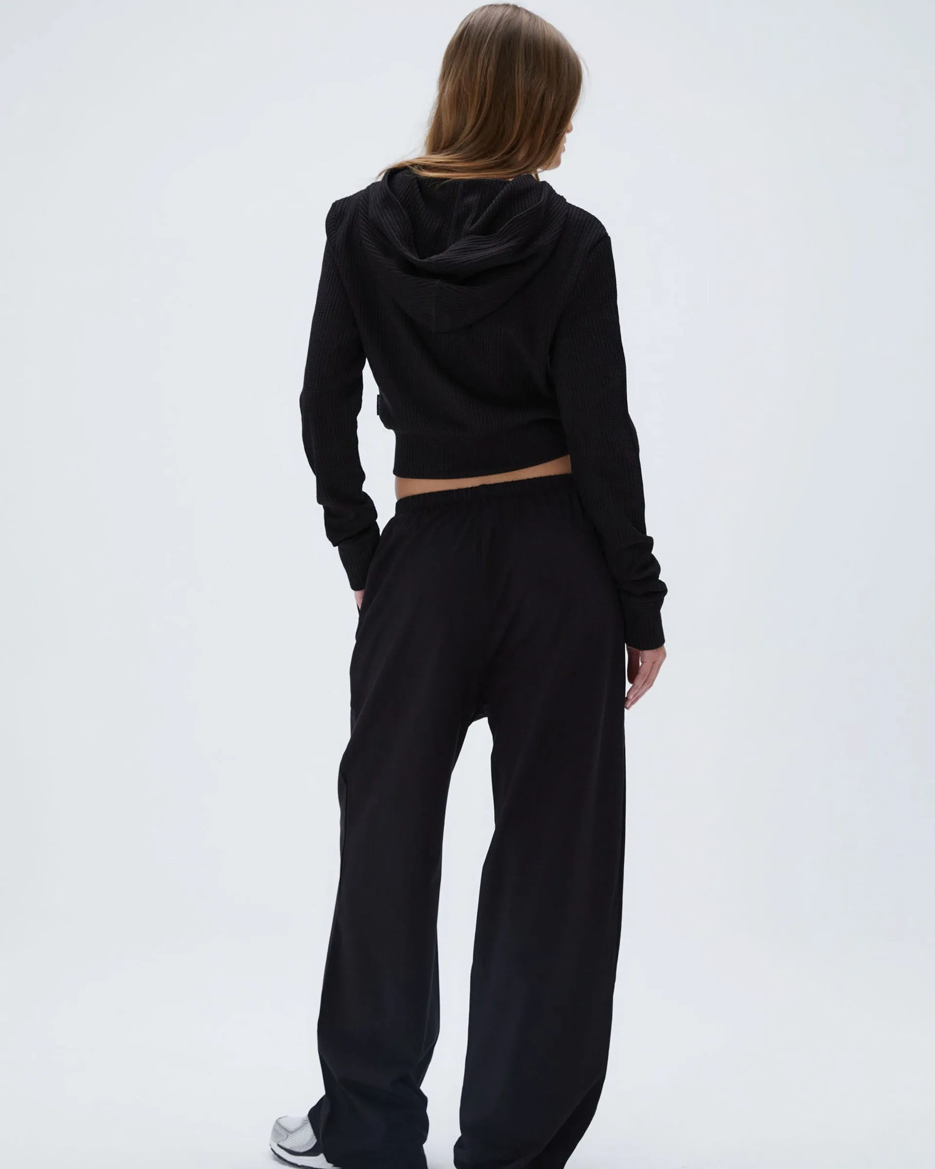 Modal Cotton Pants - Black Stretchable Fit