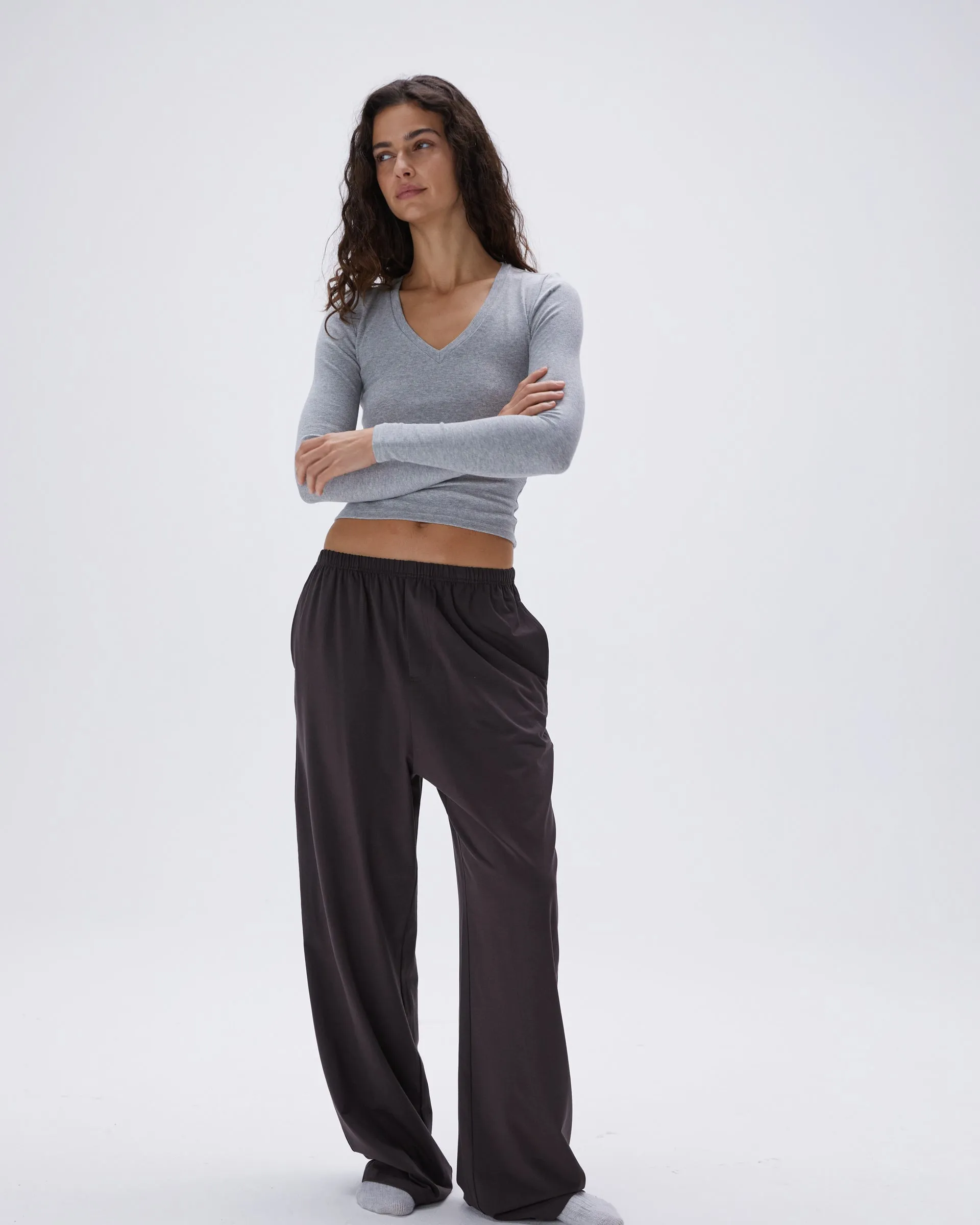 Lightweight Layer Quick Dry Fit Modal Cotton Pants - Coffee Bean