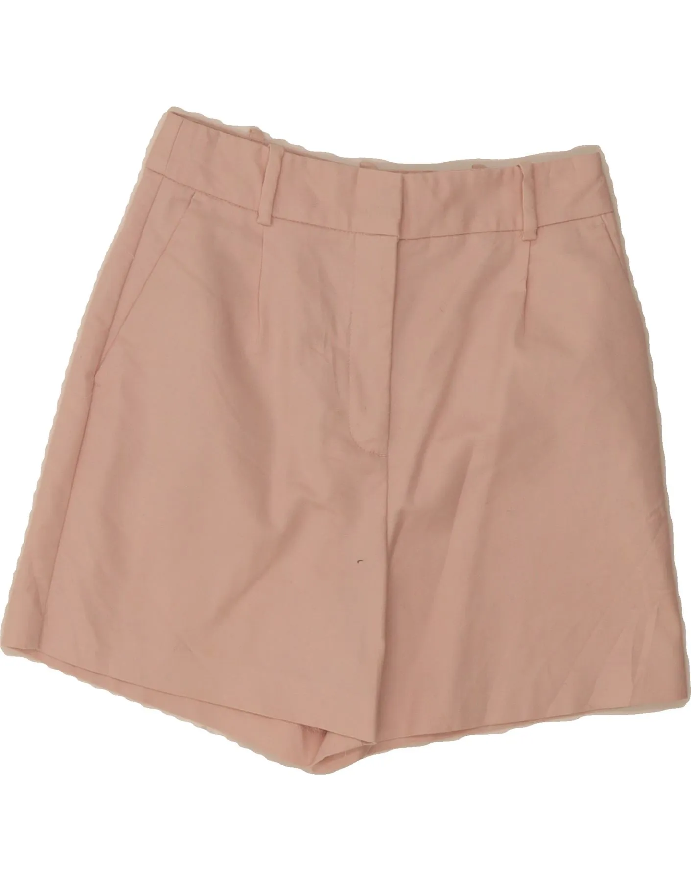 ZARA Womens Chino Shorts XS W24  Pink Functional Pocket