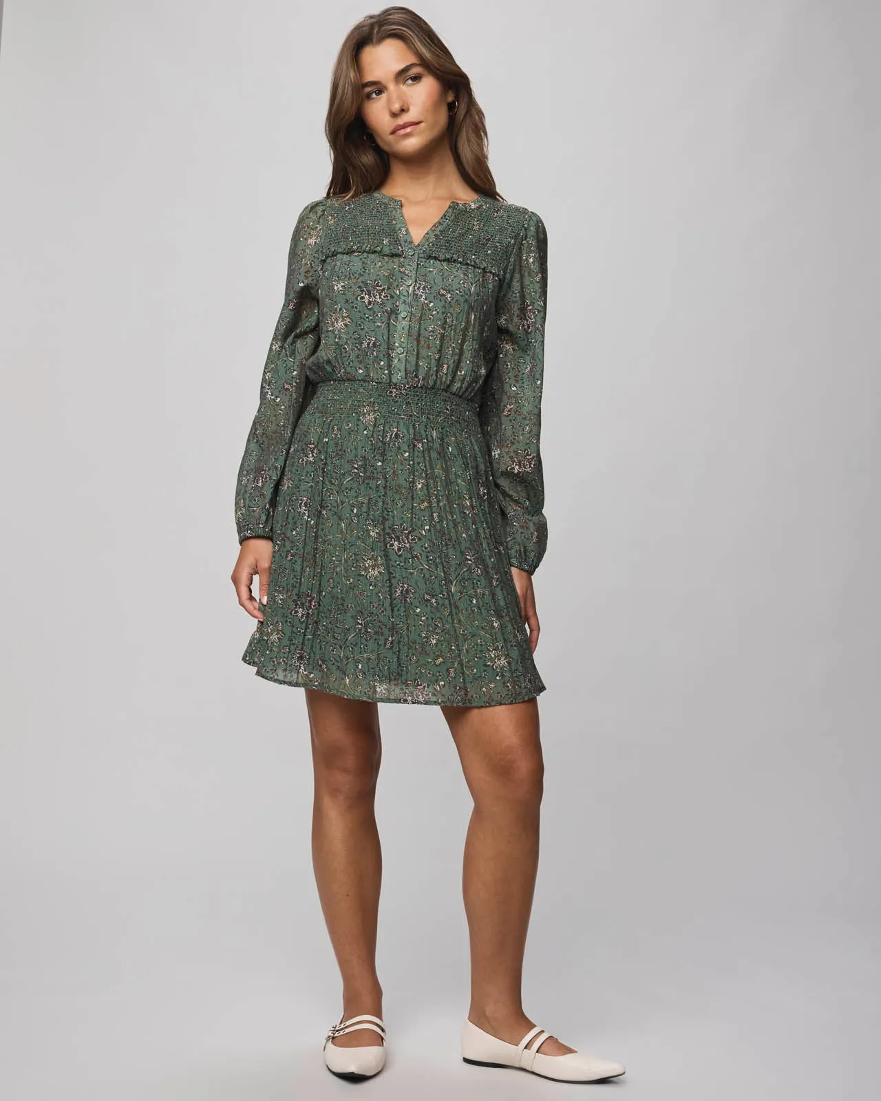 Versailles Floral Dress Smart Waist Design