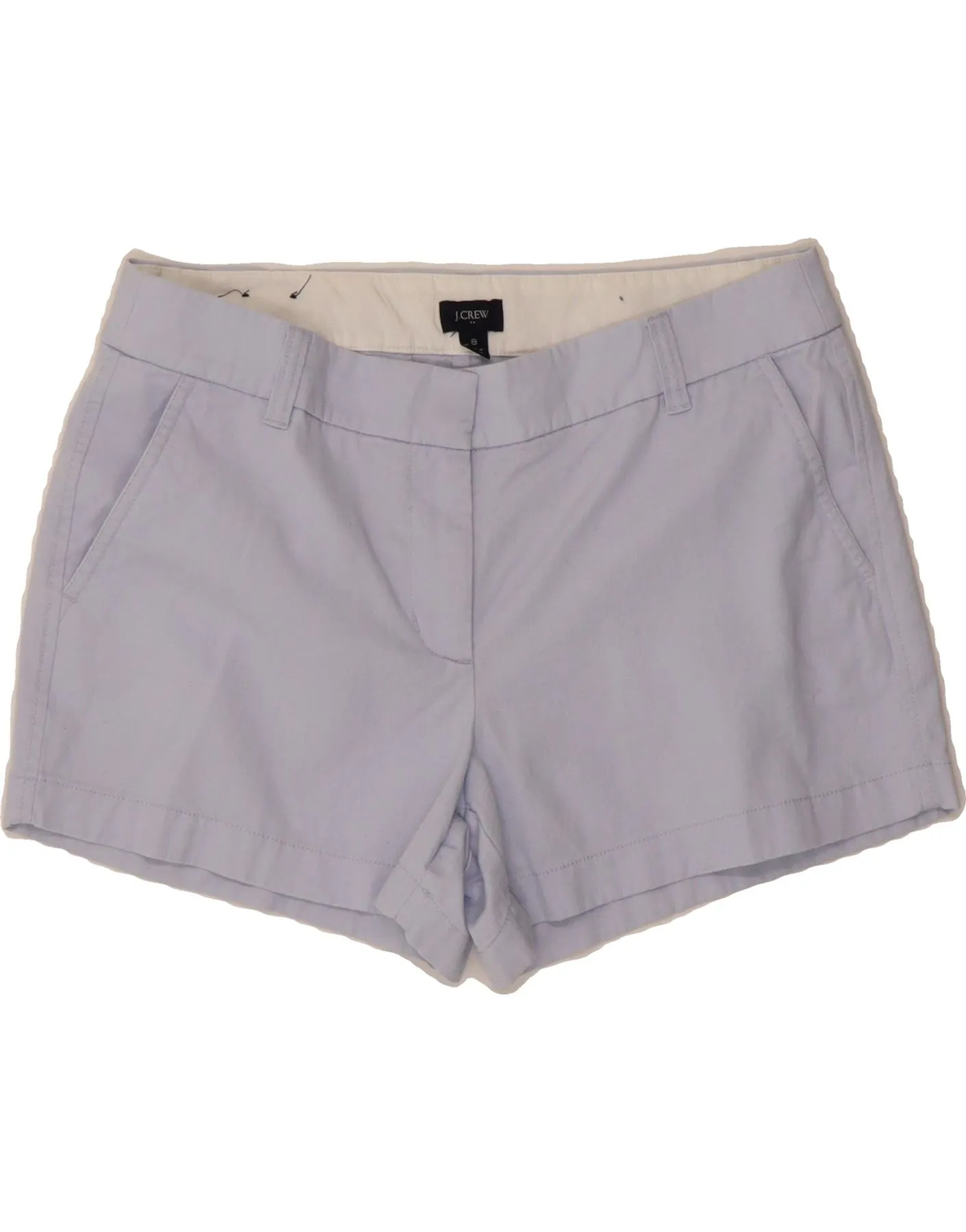 J. CREW Womens Chino Shorts US 8 Medium W32 Blue Cotton Must-Have Item Corporate Retreat