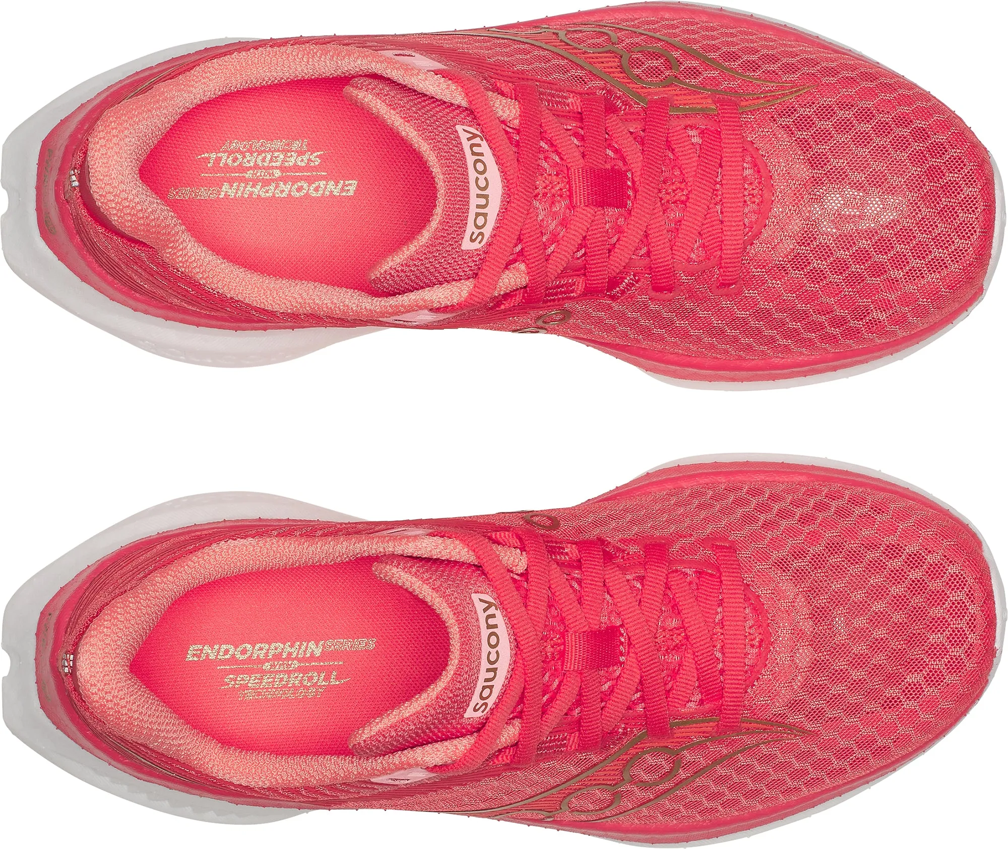 track athletes' shoes Grip Saucony Endorphin Speed 5 Womens Running Shoes - Pink