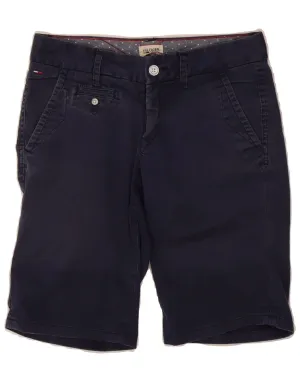 Local Favorite TOMMY HILFIGER Womens Chino Shorts W25 XS Navy Blue Cotton