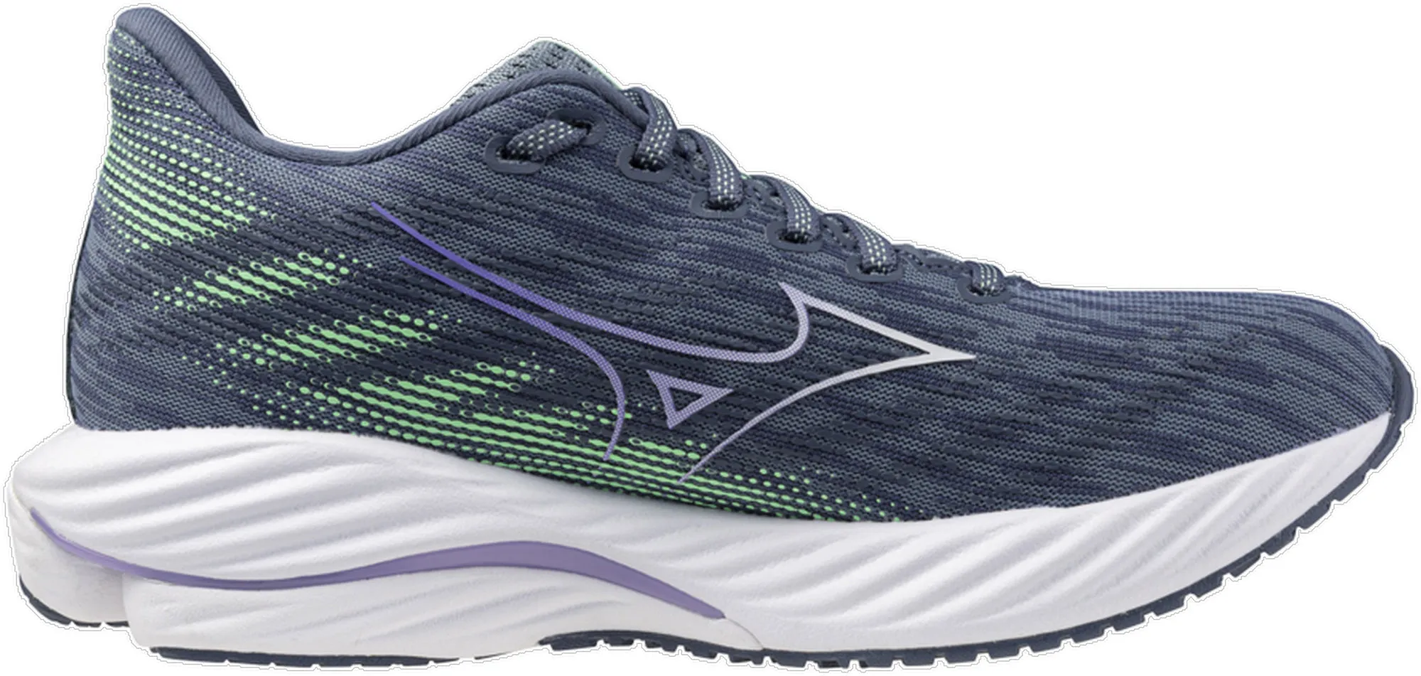 Mizuno Wave Rider 28 Womens Running Shoes - Blue water - repellent - upper shoes